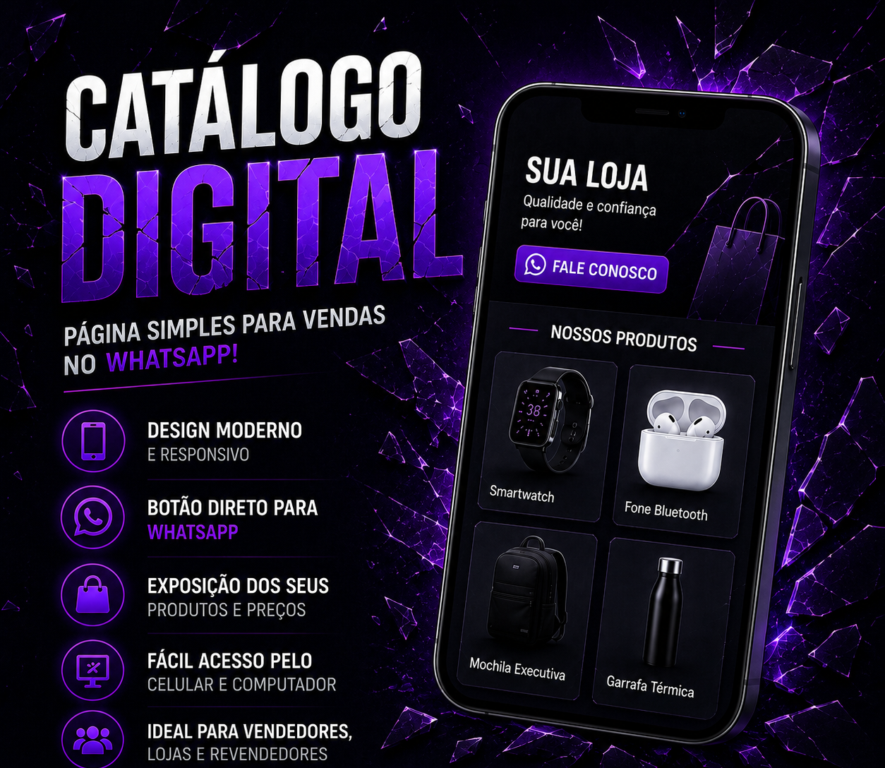Catálogo Digital para Vendas via WhatsApp